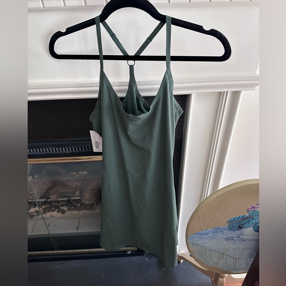 Outdoor Voices Sage Green Slip Dress